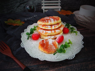 15、舒芙蕾松饼,外皮微焦，口感轻盈松软