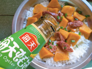 12、南瓜焖饭,加上蚝油