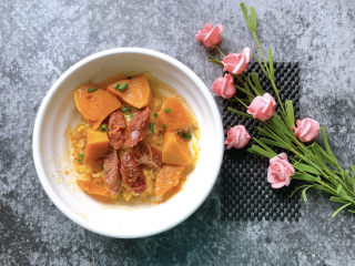 14、南瓜焖饭,南瓜焖饭完成了