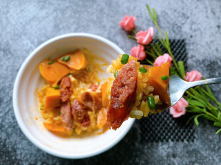 15、南瓜焖饭,咸鲜之中带甘薯香甜～妙啊～