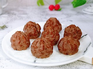 20、巧克力奶油泡芙,下午茶喽～