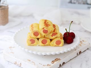 13、芝士火腿吐司卷,成品图