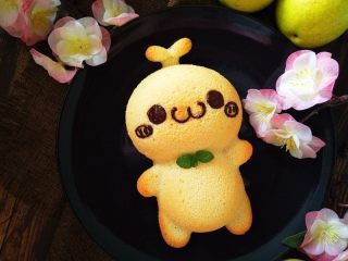 16、白梨卡通蛋糕,成品图。