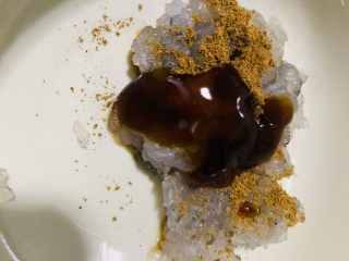 7、鲜虾饼,加蚝油；