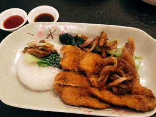 8、销魂鸡排饭,色香味俱全。鸡排饭就完成啦。????超好吃