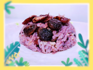 18、香菇腊肠焖饭,香菇腊肠闷饭出锅！！！