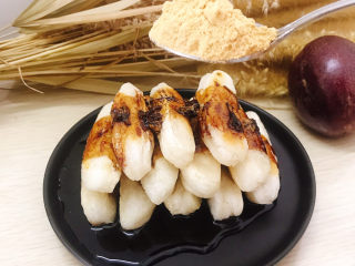 19、红糖糍粑,再准备好黄豆粉