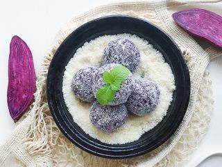 8、紫薯芝士风味球,最好的紫薯球一点要趁热吃哦