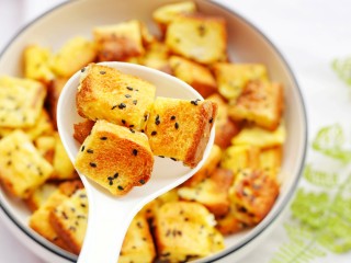 16、超好吃的蛋烤吐司块,来吃一口～