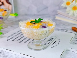 13、芒果西米捞,这样小圆子芒果西米露就做好啦!