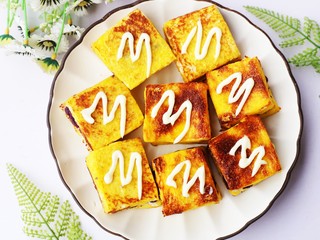 14、紫薯西多士,超级好吃。