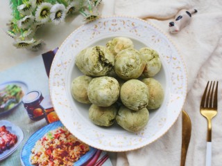 13、好吃到哭的抹茶麻薯包,好吃到停不下来。