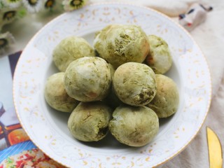 15、好吃到哭的抹茶麻薯包,零失败。