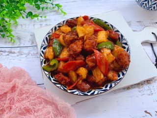 19、菠萝咕咾肉,成品