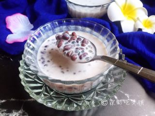 13、香甜奶椰红豆西米露,完成