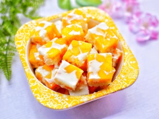 13、香甜爽滑的芒果牛奶布丁,超好吃～