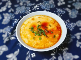 12、蒸鸡蛋羹,颜色不错