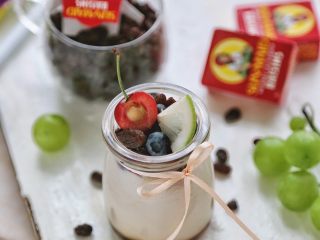 14、草莓加州葡萄干布丁,成品