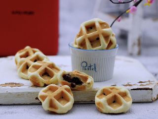 14、蜜豆华夫饼,好吃到停不下来。