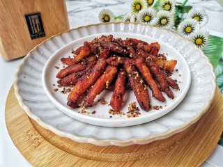 15、孜然鸡胸肉,好吃到停不下来。