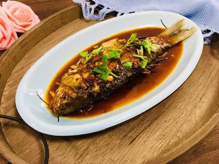 19、红烧鲫鱼,成品图