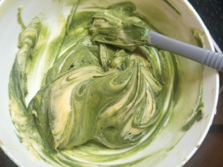 17、大理石花纹磅蛋糕,大致混合下，出现大理石花纹