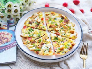 12、冬至美食 吐司披萨,成品。