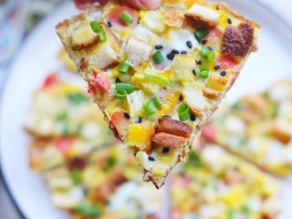 14、冬至美食 吐司披萨,好吃到。