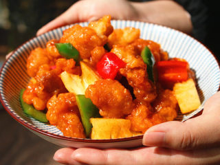 15、菠萝咕噜肉,成品图