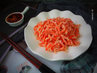 10、粉蒸胡萝卜丝,大家试试看