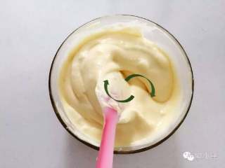 8、火龙果法式松饼—高营养价值,宝宝美味高颜值下午茶!10M+,翻版示意:翻版有点像日常炒菜的手法,这样讲大家应该更能明白些。用刮刀从中间将底部的面糊翻到上面,一遍转动搅拌盆一边反复操作。