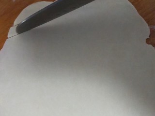 18、菠萝派,另一份面团擀薄,切0.5厘米6️⃣宽的条