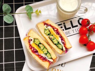 13、蔬菜三明治,美美的元气早餐