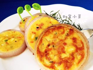 12、洋葱圈煎蛋饼-可以和宝贝抢着吃的美食,洋葱圈的另一面,煎得程度刚刚好