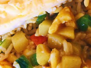 18、流心咖喱饭,这个冬天咖喱饭盖上了流心鸡蛋被