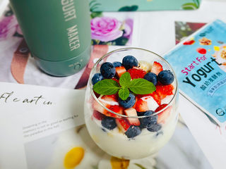 15、自制低脂水果燕麦酸奶,成品图