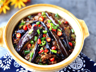 15、肉末烧茄子,成品欣赏。