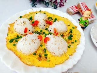 18、剩米饭百种做法+小老鼠抱蛋煎饭团,成品图一