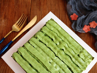 20、红豆抹茶巧克力慕斯,成品图。