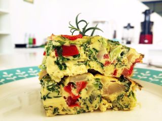 9、营养多彩烘蛋-偷懒也能做出好味道,诱人的横截面