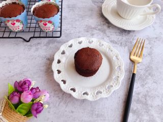 14、巧克力纸杯蛋糕,成品