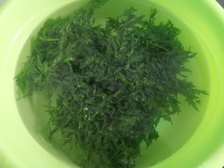 5、豆沙青团,再放冷水中过一下