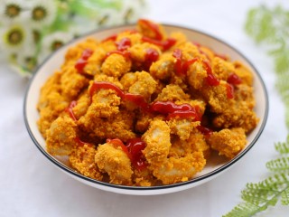 20、狂甩肯德基几条街的劲爆鸡米花,非常好吃。