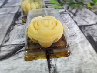 12、绿豆糕,轻松脱模，玫瑰花形。