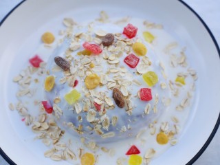 11、紫薯燕麦塔～,成品。