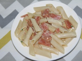 16、幸福早餐~奶油火腿通心粉,加入奶油火腿