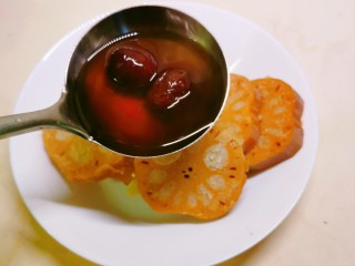 15、糯米藕,倒入汤汁