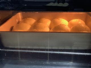 10、绵白糖餐包,160度预热