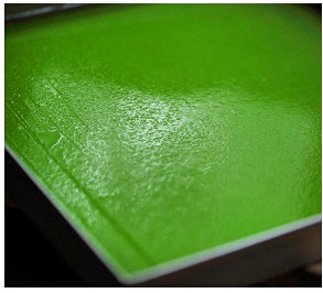 11、抹茶凉粉,让其自然冷却成膏状