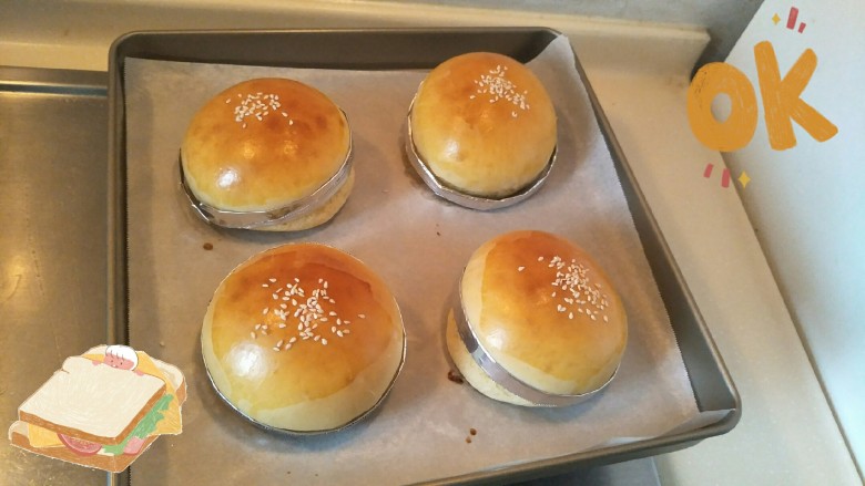 布里欧修汉堡面包